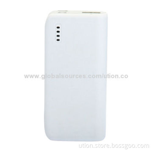 White Cheap Portable Charger/Power Bank, 4,000mAh for All Smartphones and iPhone